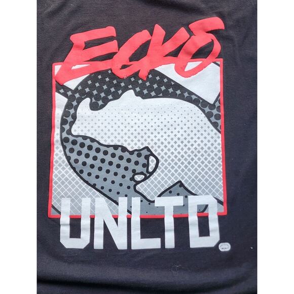 T-SHIRT-ECKO UNLTD-Black-Graphic-Men's Size 1X - Picture 3 of 9